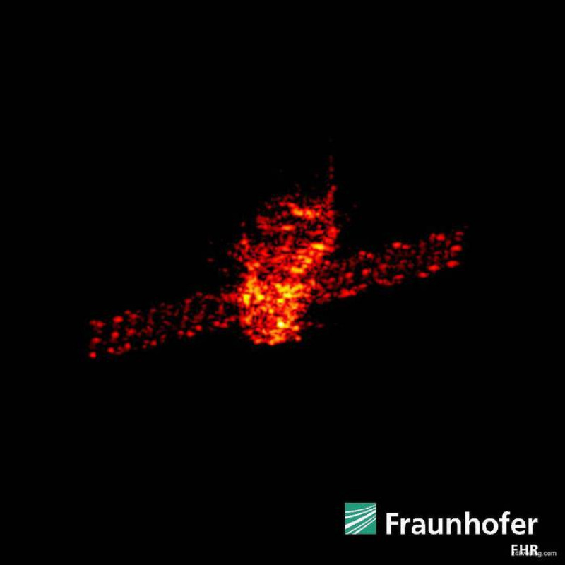 La stazione spaziale cinese Tiangong 1 vista dal radar (fonte: Fraunhofer FHR)