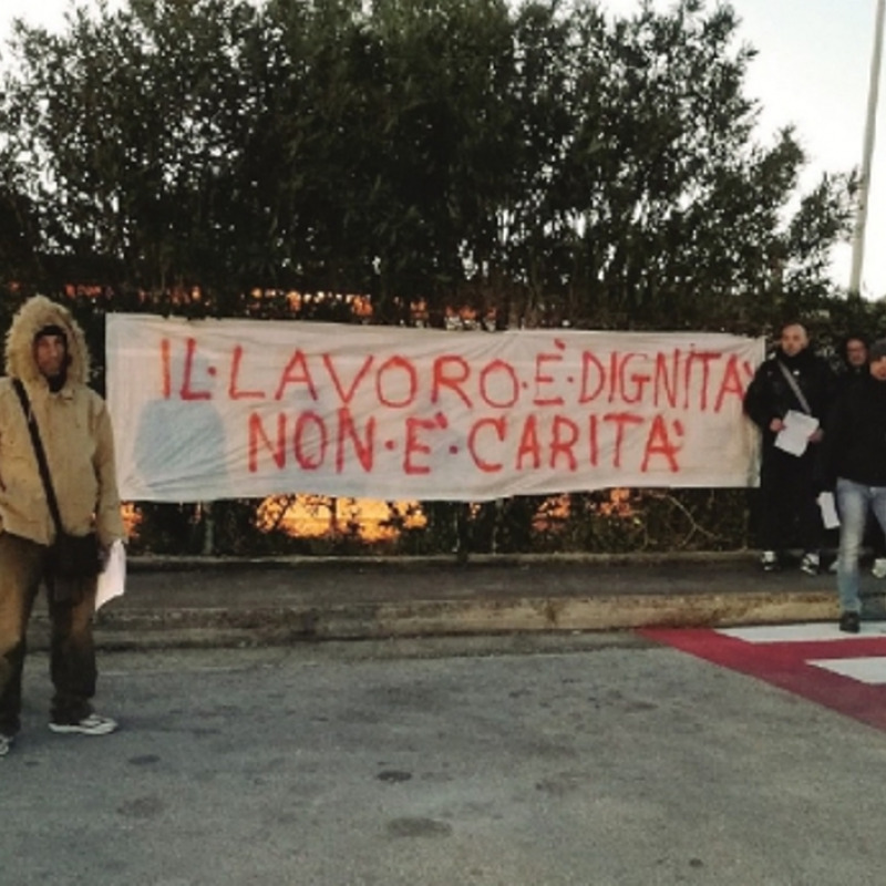 Una protesta degli operai Tecnisol (Foto d'archivio)