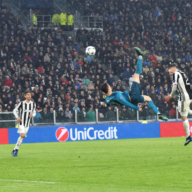 La rovesciata di Cristiano Ronaldo all'Allianz Stadium in Juventus-Real Madrid del 3 aprile 2018