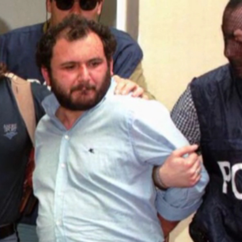 Giovanni Brusca al momento dell'arresto nel 1996