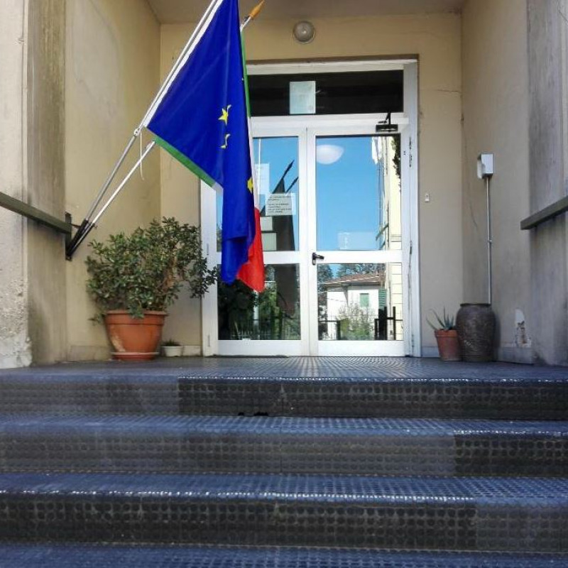 L'ingresso dell'Itc Carrara di Lucca