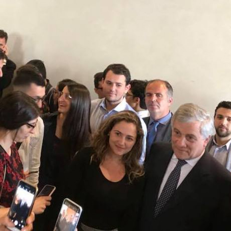 Antonio Tajani all'università di Catania