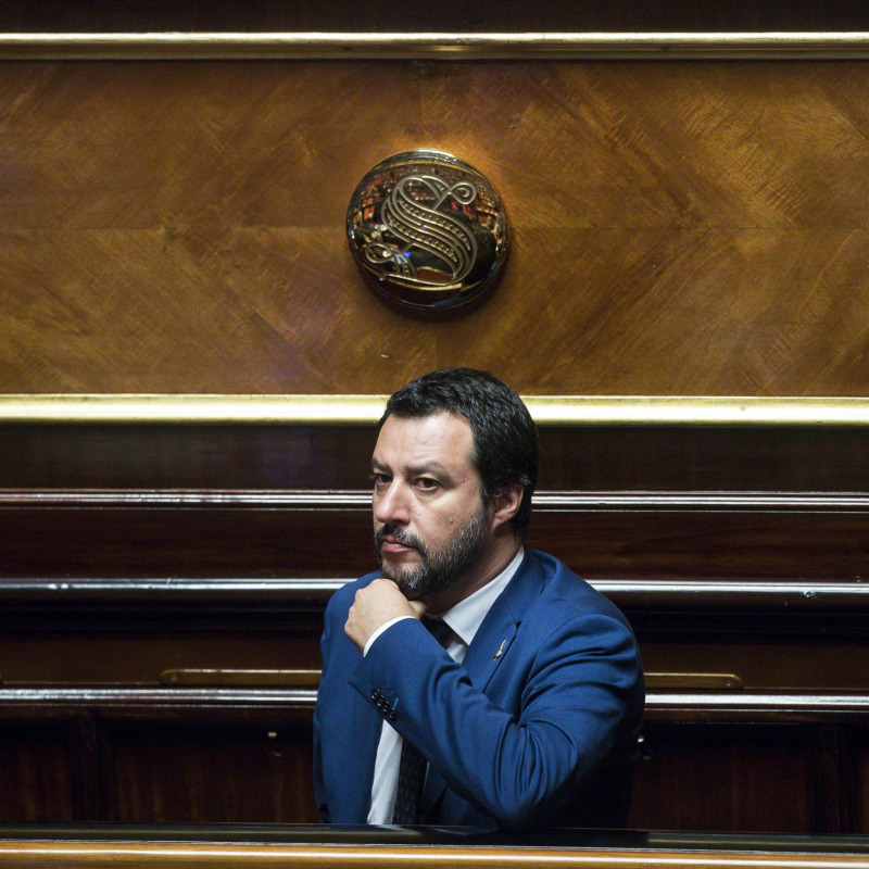 Il ministro delli'Interno e vicepremier Matteo Salvini