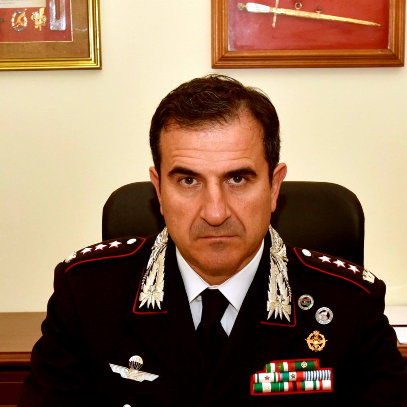 Il comandante provinciale dei carabinieri Antonio Di Stasio