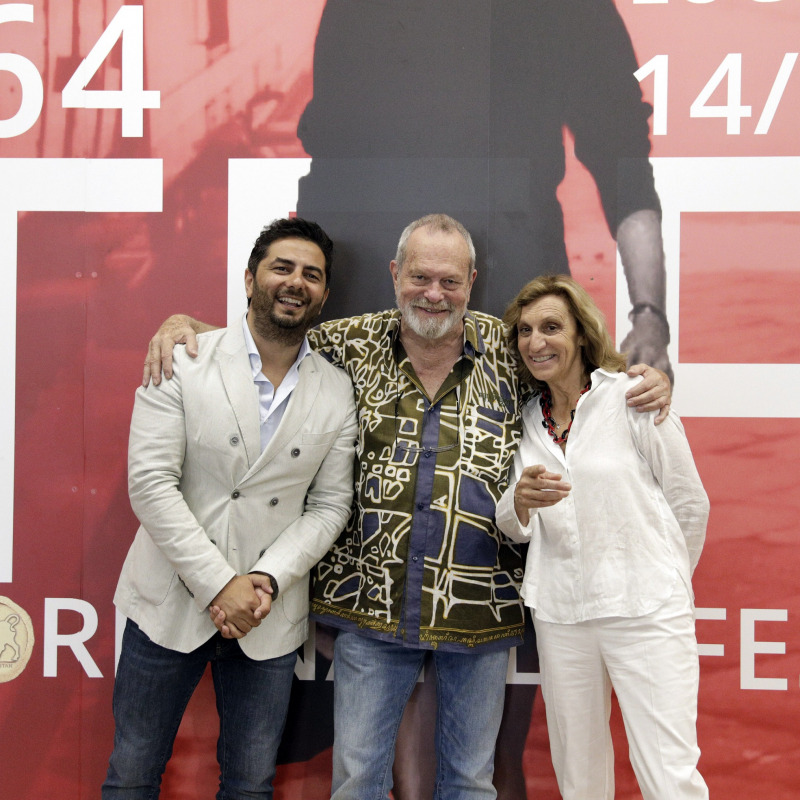 Gianvito Casadonte, Terry Gilliam e Silvia Bizio