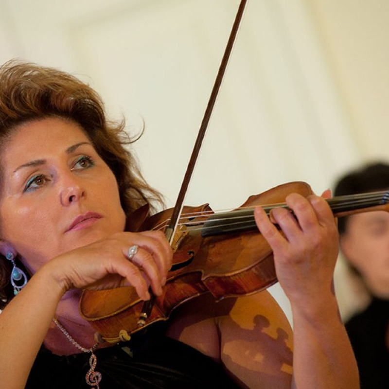 La violinista Maria Safariants