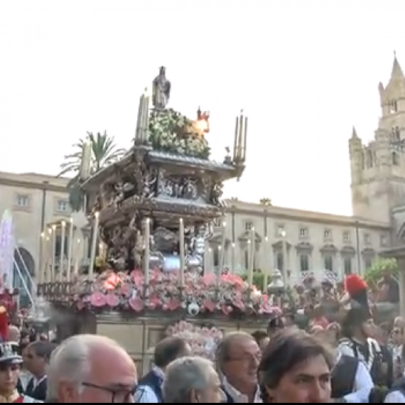 Festino di Santa Rosalia, le immagini della processione religiosa