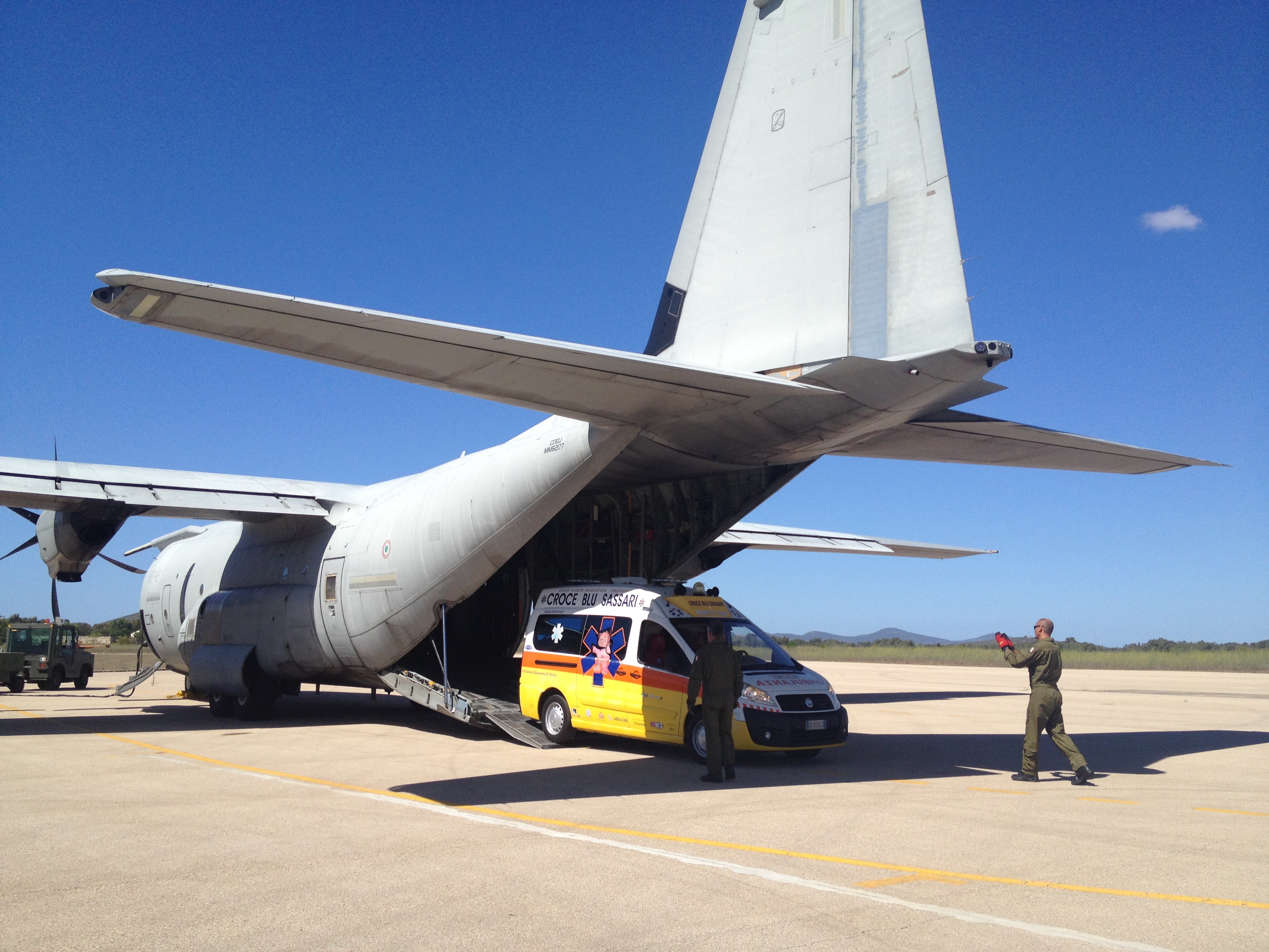 Volo urgente dell Aeronautica Militare da Catania a Roma per