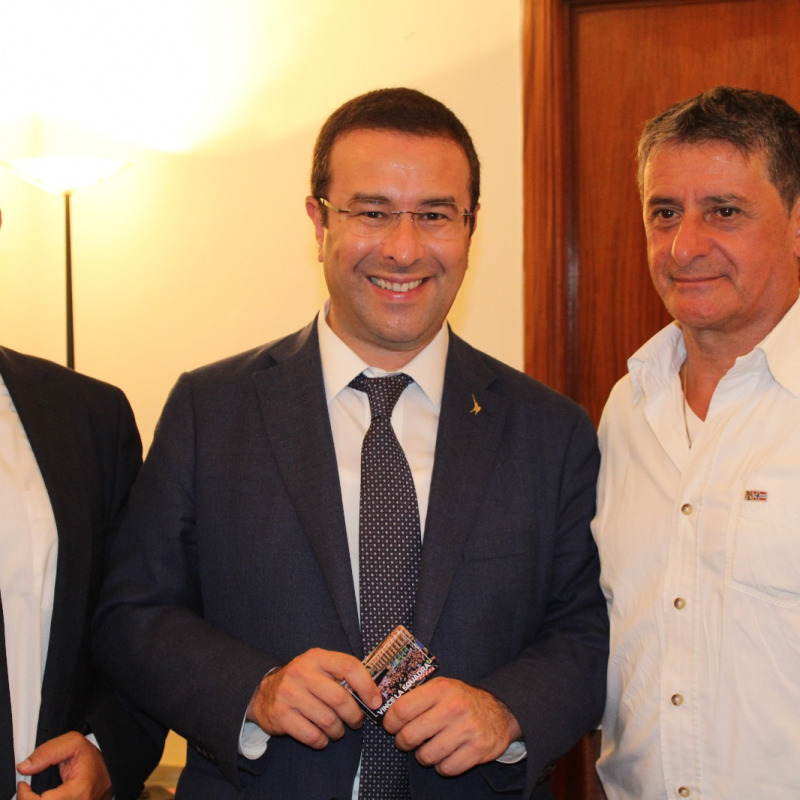 Da sinistra: Igor Gelarda, Stefano Candiani e Giusto Lo Franco