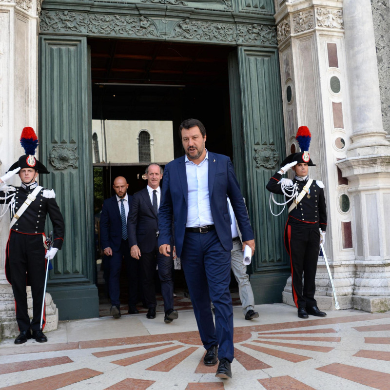 Il ministro dell'Interno Matteo Salvini