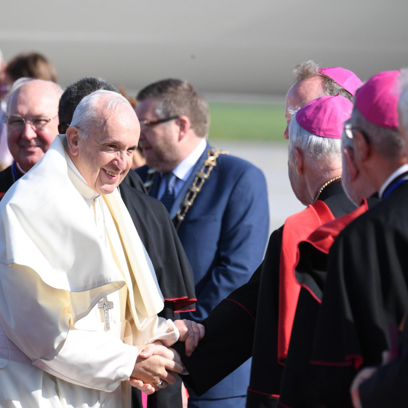 Papa Francesco durante la sua visita in Irlanda