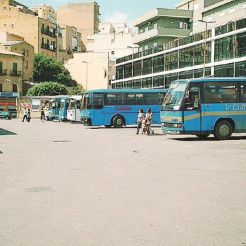 La stazione dei bus di Agrigento
