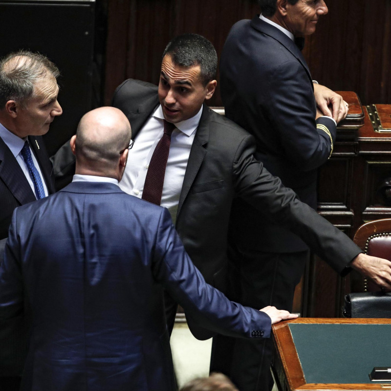 Luigi Di Maio alla Camera durante il voto sul Milleproroghe