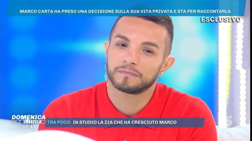 Ospite di Barbara D'Urso, Marco Carta confessa in tv: Sono gay e ho un  compagno - Giornale di Sicilia