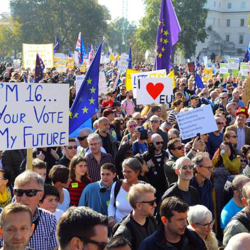 Brexit, la manifestazione a Londra per il referendum bis