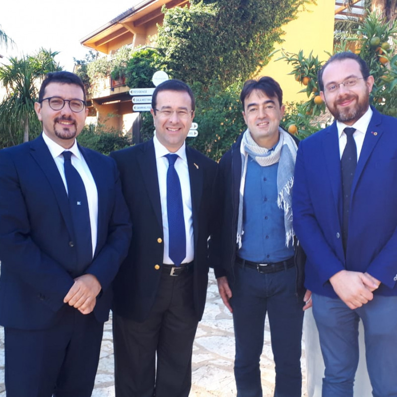 Da sinistra Igor Gelarda, Stefano Candiani, Giuseppe Romanotto e Giuseppe La Corte