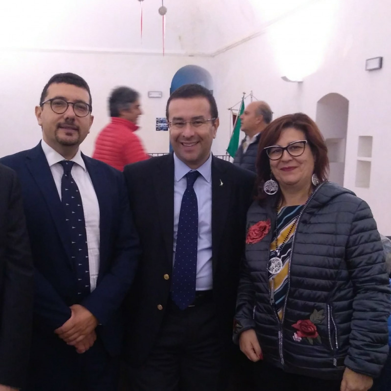 Da sinistra Igor Gelarda, Stefano Candiani e Teresa Marchese