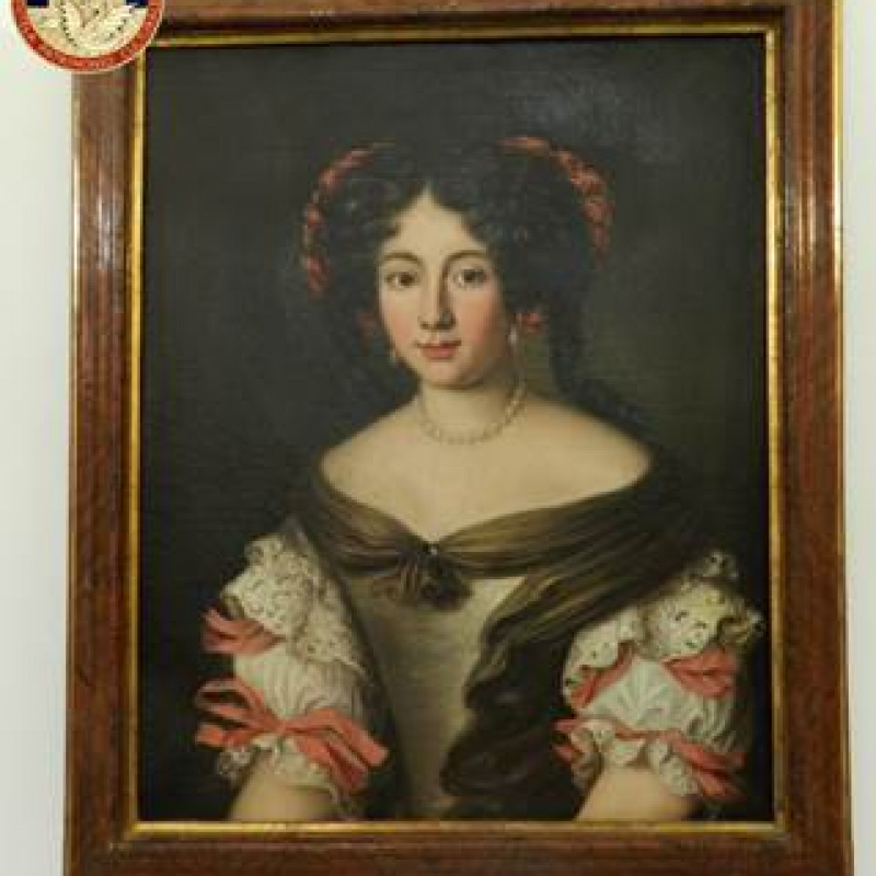 Il quadro "Ritratto di Marta Ghezzi Baldinotti" rubato e ritrovato a Palermo