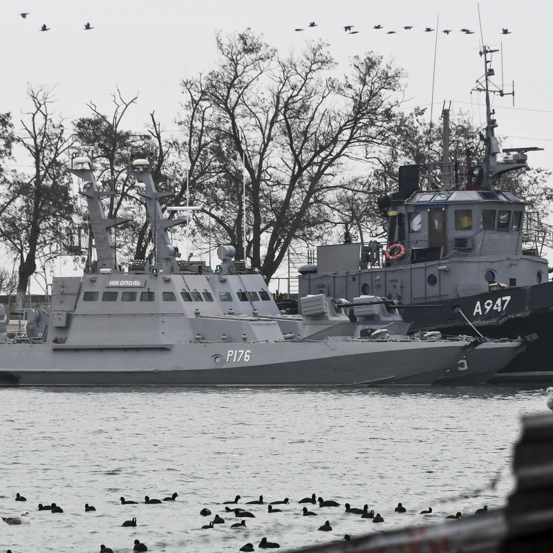 Le navi ucraine sequestrate dalla Russia