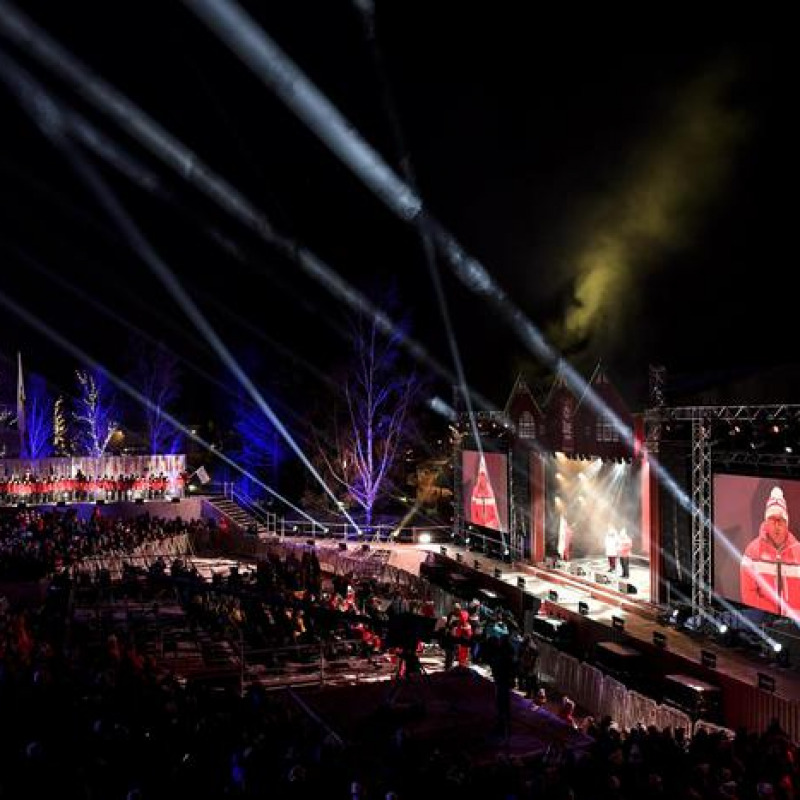 epa07343560 General view during the opening ceremony for the FIS Alpine Skiing World Championships in Are, Sweden, 04 February 2019. EPA/PONTUS LUNDAHL SWEDEN OUT
