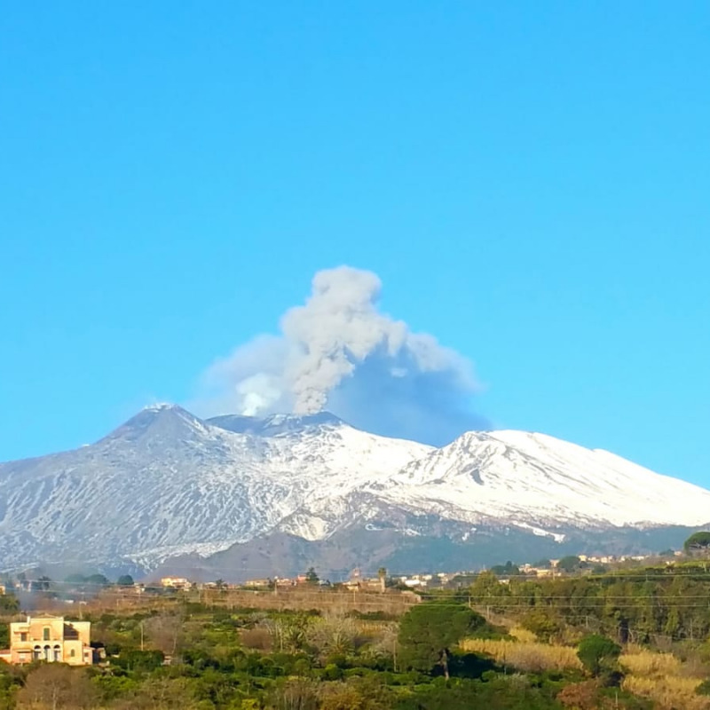 Eruzione dell'Etna, foto Mario Pafumi