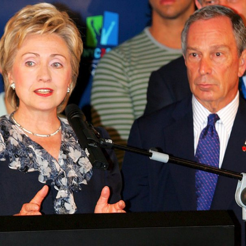 Hillary Clinton e Michael Bloomberg
