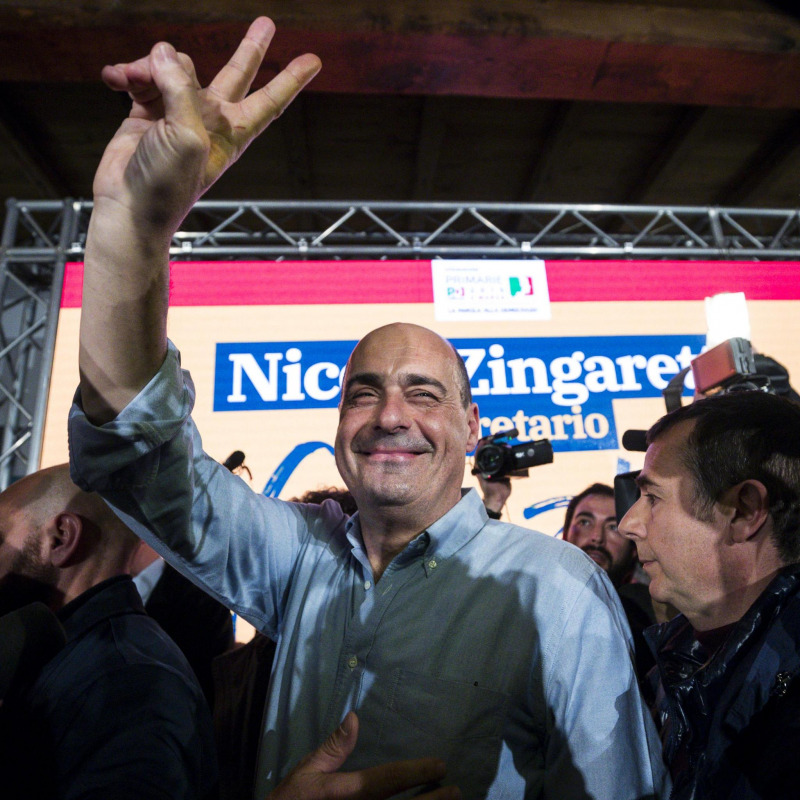 Il neo Segretario del Pd Nicola Zingaretti