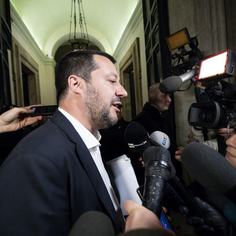 Il vice premier e ministro dell'Interno Matteo Salvini