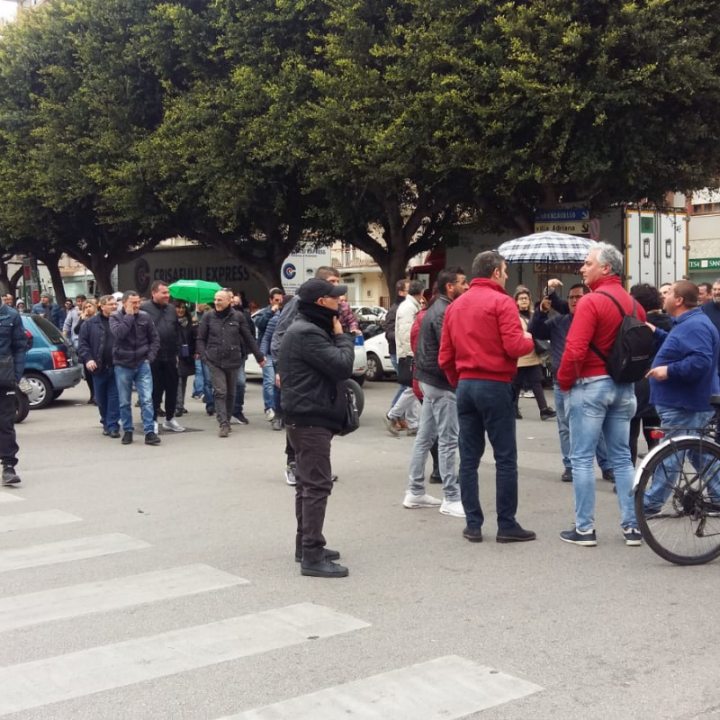 Protesta ex pip Palermo