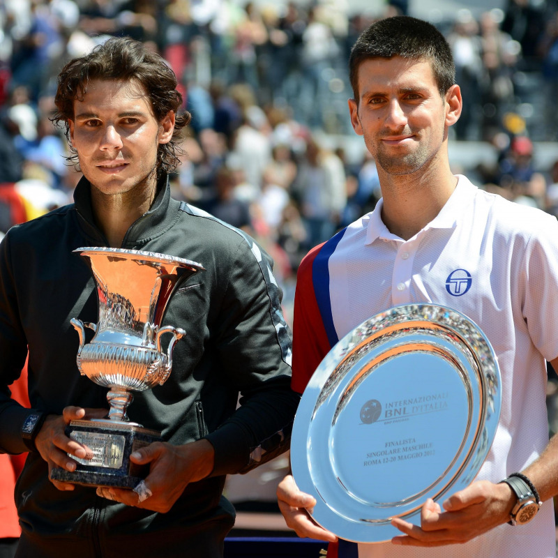 Nadal batte Djokovic a Roma nel 2012