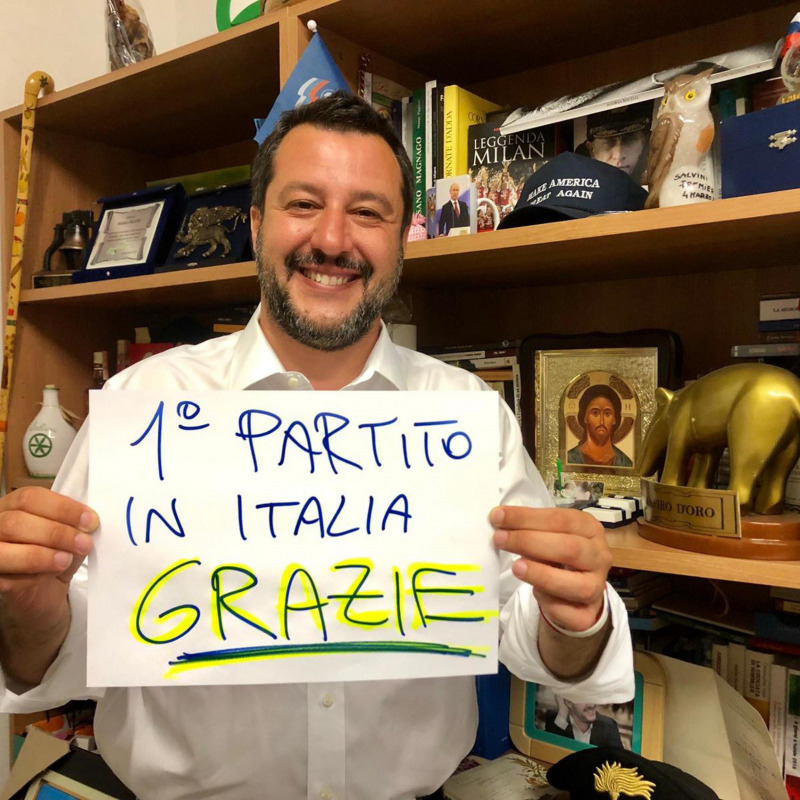 Il vice premier e ministro dell'Interno Matteo Salvini