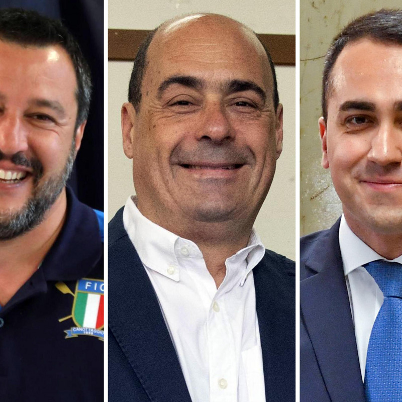 Matteo Salvini, Lega, Nicola Zingaretti, Pd e Luigi Di Maio, M5s