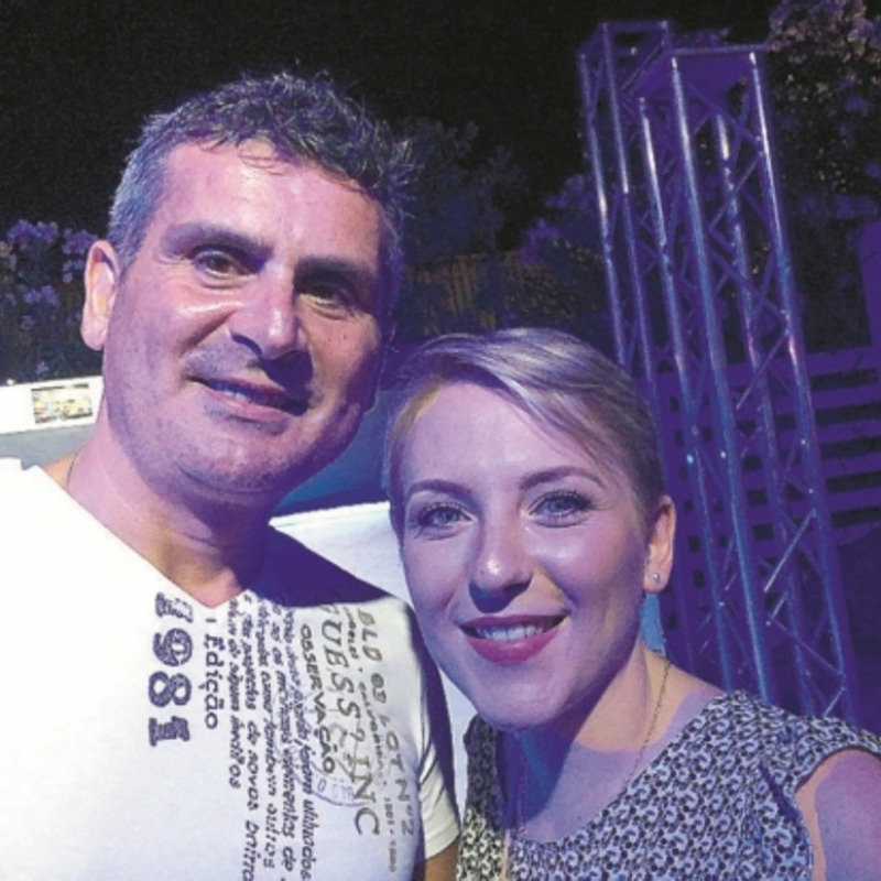 Angela Grignano con il maestro Gianni Floria
