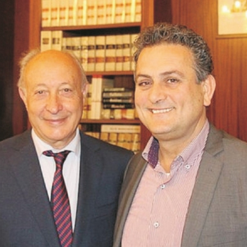 Il sindaco Alberto Di Girolamo e il suo vice Agostino Licari