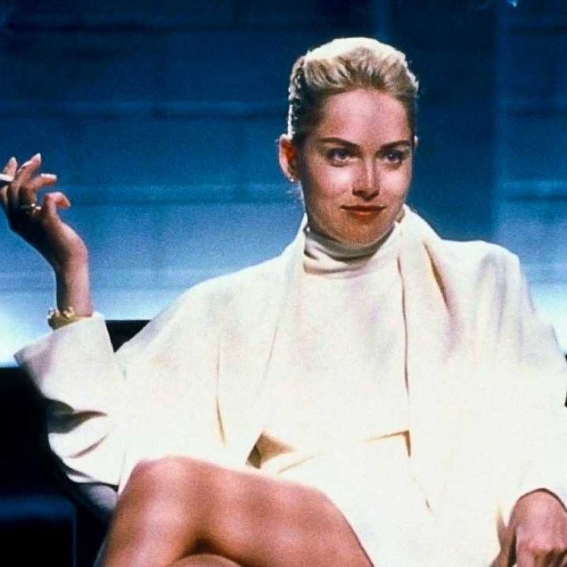 Sharon Stone in una scena di Basic Instinct