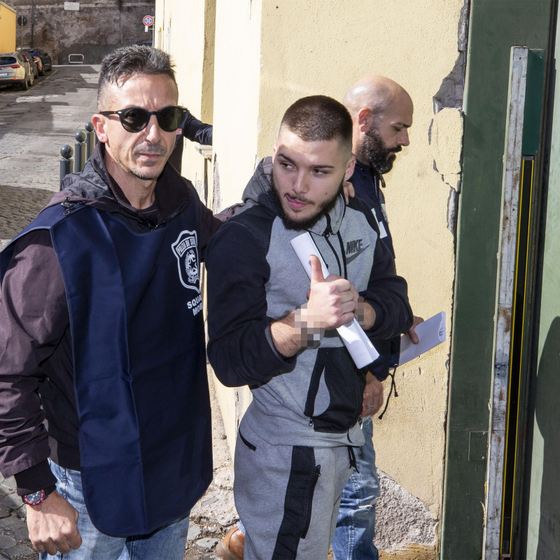 Valerio Del Grosso, uno dei due fermati per l'omicidio di Luca Sacchi