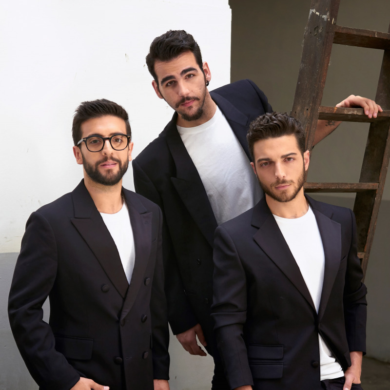 Il Volo, da sinistra: Piero Barone, Ignazio Boschetto e Gianluca Ginoble