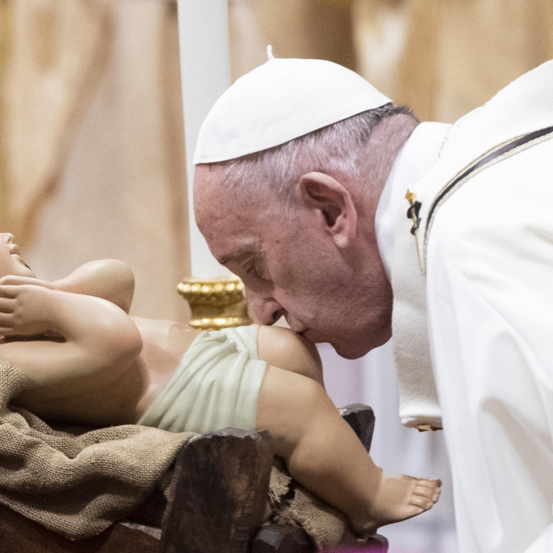 Papa Francesco alla messa di Natale