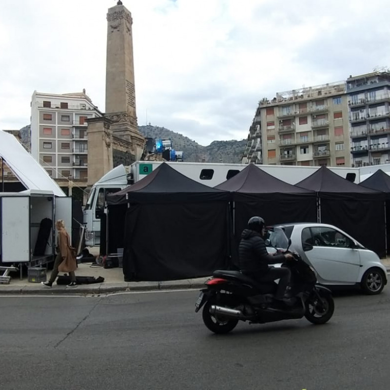 Il set fotografico a Palermo