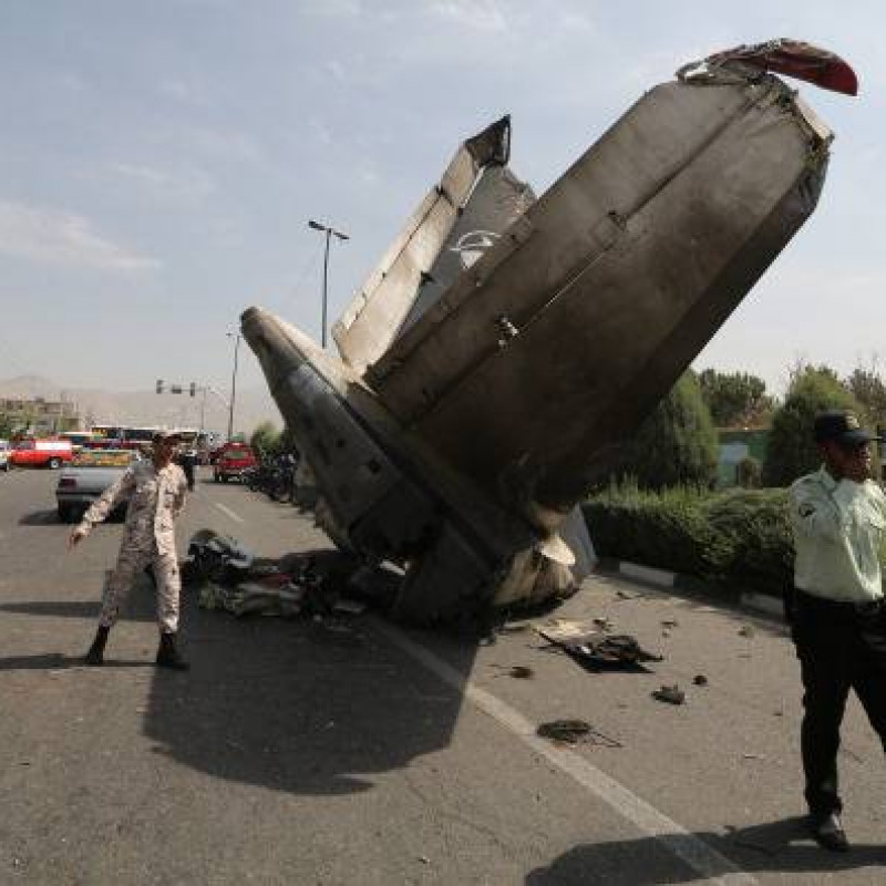 L'aereo precipitato a Teheran