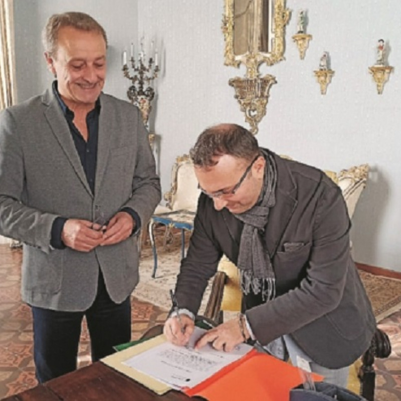 L'assessore Andrea Vassallo con il sindaco Giacomo Tranchida
