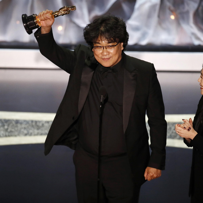 Il regista Bong Joon Ho, vincitore dell'Oscar come miglior film per Parasite