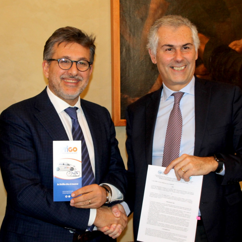 Nella foto: a sinistra il presidente Amat Michele Cimino; a destra il Rettore Fabrizio Micari