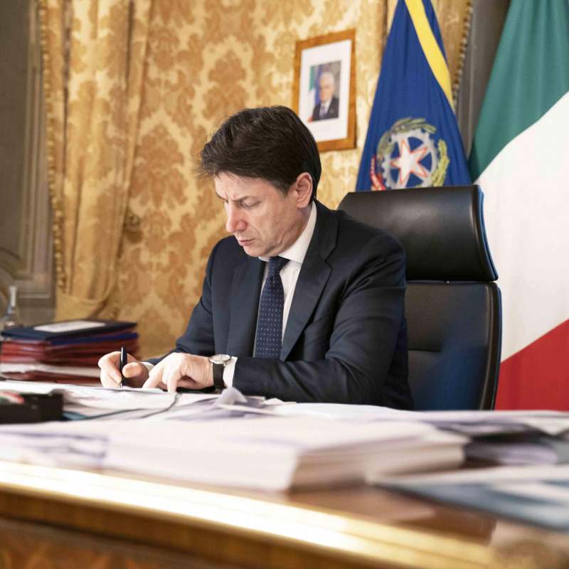 Il presidente del Consiglio Giuseppe Conte