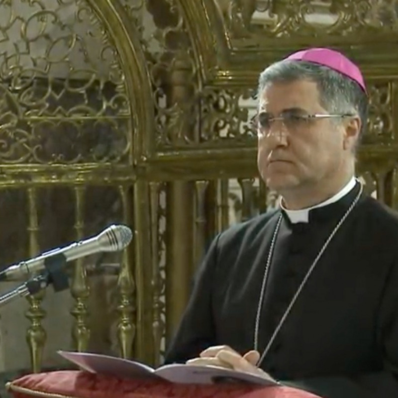 L'arcivescovo di Palermo, monsignor Corrado Lorefice