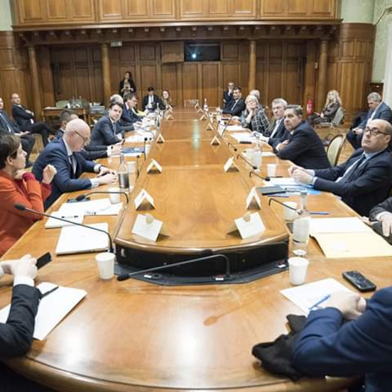 I presidenti delle Regioni mercoledì scorso insieme a Palazzo Chigi