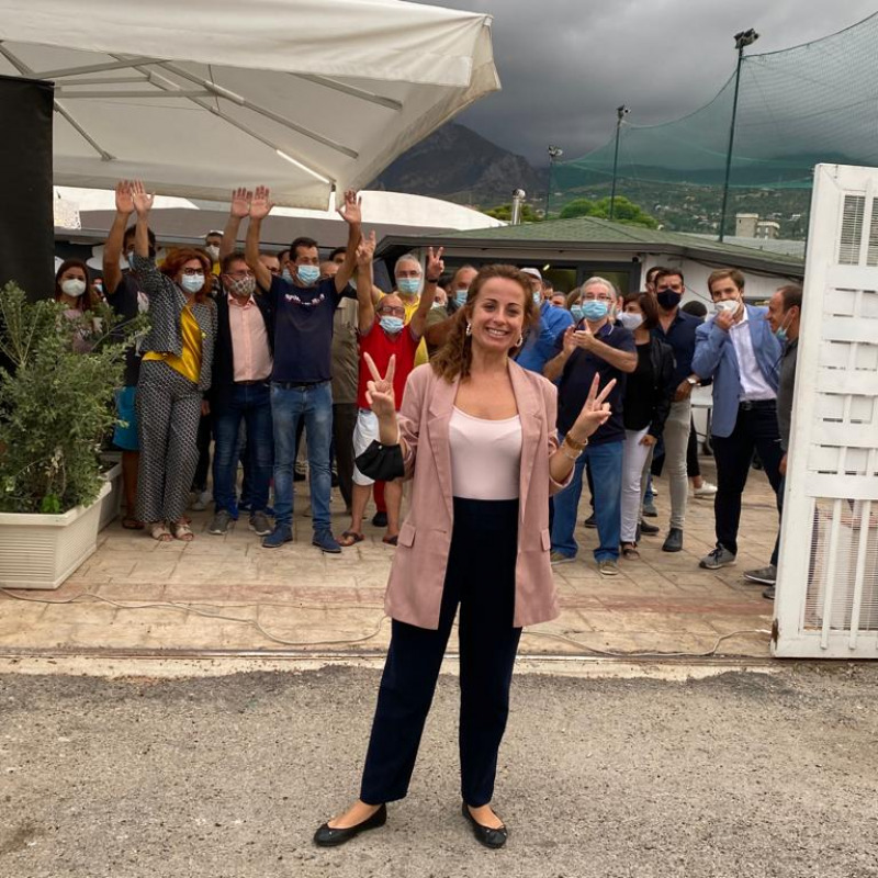 Maria Terranova (M5S-Pd) vicinissima alla vittoria a Termini Imerese (Foto Giunta)