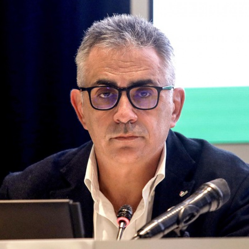 Il virologo Fabrizio Pregliasco alla conferenza stampa per la vaccinazione antinfluenzale in Regione Lombardia a Milano, 8 ottobre 2020.ANSA/Mourad Balti Touati