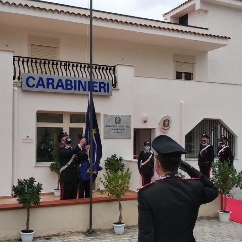 Inaugurazione stazione dei carabinieri a Capaci
