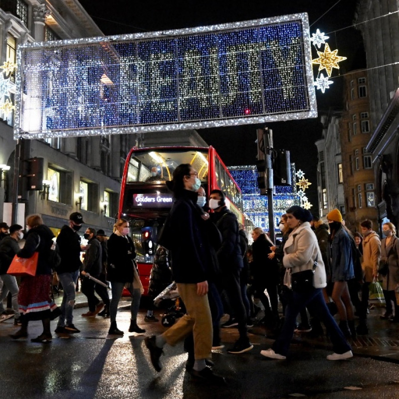 Londra a Natale in piena pandemia